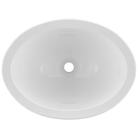 RV Single Bowl 13 ¾" Long x 10 3⁄8 " | White