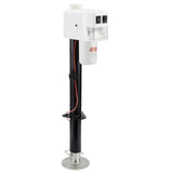 3,500 lb. Electric Trailer Jack with Drop Leg White