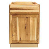 RV Waste Basket Base Cabinet 18”Wx34½”Hx24”D | Rustic Hickory