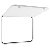 RV Baggage Door Round White 30" X 24"