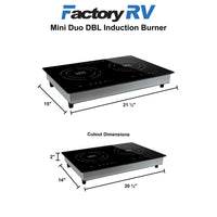 RV 2-Burner 120V Electric Cooktop