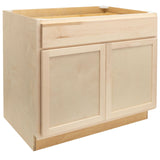 Camper Comfort (Ready-to-Assemble) Raw Maple 36"Wx34.5"Hx24"D Base Cabinet