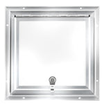 Square RV Baggage Door White Centered 12" X 12"