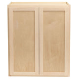 Camper Comfort (Ready-to-Assemble) Raw Maple 27"Wx30"Hx12"D Wall Cabinet