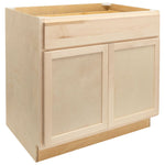 Camper Comfort (Ready-to-Assemble) Raw Maple 30"Wx34.5"Hx24"D Base Cabinet