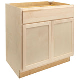 Camper Comfort (Ready-to-Assemble) Raw Maple 27"Wx34.5"Hx24"D Base Cabinet