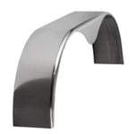 Aluminum Smooth Teardrop Tandem Trailer Fender 10" x 72" x 20"