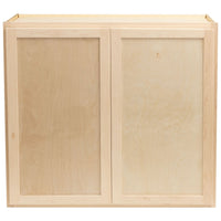 Camper Comfort (Ready-to-Assemble) Raw Maple 36"Wx30"Hx12"D Wall Cabinet