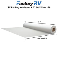 RV Roofing Membrane 9' 6" PVC White