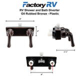 RV Shower & Bathtub Diverter | Oil Rubbed Bronze