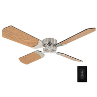 RV Ceiling Fan 36" Oak Brush Nickle 12 Volt