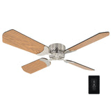 RV Ceiling Fan 36" Oak Brush Nickle 12 Volt