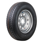 Gran Stellar Tire ST205/75R15 MOD-GREY | (5x4.5) Bolt Circle | Trailer Wheel | Tire Mounted