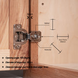 ToughGrade Soft Close Kitchen Cabinet & Cupboard Door Hinges - 3-Way Adjustability & Easy Installation