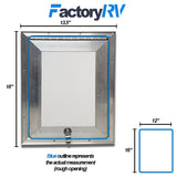 12" Wide X 16"High | Square RV Baggage Door