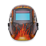 KT Industries "Flaming Skull " Auto Darkening Welding Helmet (4-1071 Gen-II)