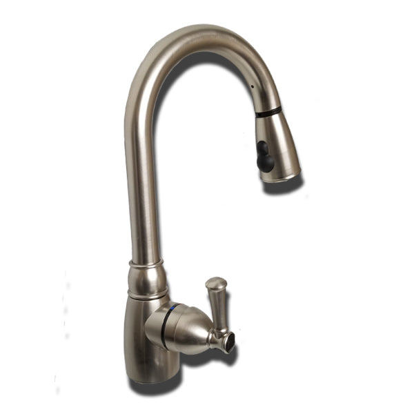 Single-Handle Non-Metallic 8" Kitchen Faucet with Pull-Down Spray UF08319