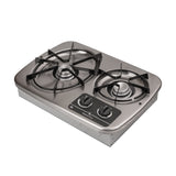 Atwood DV20-S Stainless 2-Burner Drop In Cooktop, Trailer Camper RV Atwood