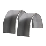 2 Pack - ToughGrade Round Steel Trailer Fenders | Smooth Fender 10"W X 32"L X 13"H | Car Haulers | Landscape Trailers | Utility Trailers