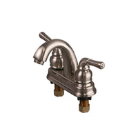 ToughGrade Stainless Steel Faucet with Tea-Cup Style Handles (Metal)