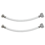 2 Pack 12" Faucet Connector 1/2" FIP 1/2" FIP PVC Supply Line