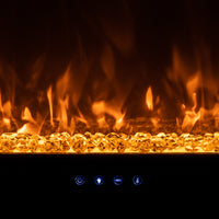 Camper Comfort RV 30" Crystal Design Flush Mount Fireplace | Electric Fireplace | Fireplace Heater