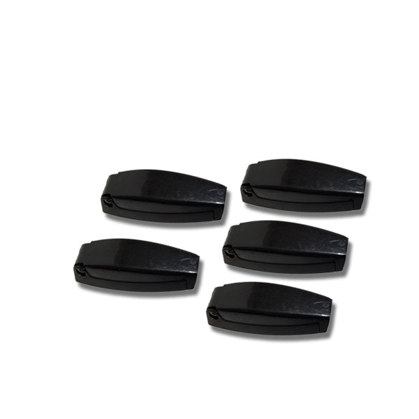 5-Pack Black Rounded RV Baggage Door Catch Compartment Clips
