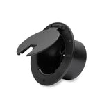 JR Products 541-3-A Black Deluxe Round Electric Cable Hatch with Back