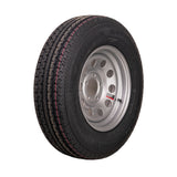 14" Silver Mod Trailer Wheel ST205/75R14 Tire Mounted (5x4.5) Bolt Circle