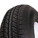 FactoryRVSurplus 15" White Spoke Trailer Wheel ST225/75D15 Tire Mounted (6x5.5) Bolt Circle
