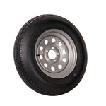 15" Silver Mod Trailer Wheel ST205/75D15 Tire Mounted (5x4.5) Bolt Circle