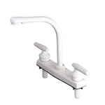 Toughgrade High Rise 8" RV Kitchen Faucet - Classical Levers