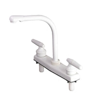 Toughgrade High Rise 8" RV Kitchen Faucet - Classical Levers