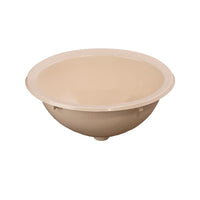 ToughGrade Single Bowl 16" Long x 12-1/4" Wide Bathroom Sink (Parchment/White)