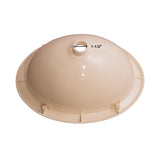 ToughGrade Single Bowl RV 13-3/4" Long x 10-3/8" Wide Bathroom Sink (Parchment/White)