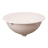 ToughGrade Single Bowl RV 13-3/4" Long x 10-3/8" Wide Bathroom Sink (Parchment/White)