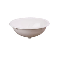 ToughGrade Single Bowl 16" Long x 12-1/4" Wide Bathroom Sink (Parchment/White)