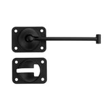Toughgrade T-Style Hook and Keeper Door Holder for RV / Trailer | 6" Hook | Black