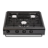 Dometic Atwood 50301 RV Kitchen 3-Burner Cooktop - Black - Piezo Ignition
