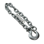 Tough Grade 36" Long 3/8" Safety Chain with Clevis Slip Hook, 5,400 lbs.